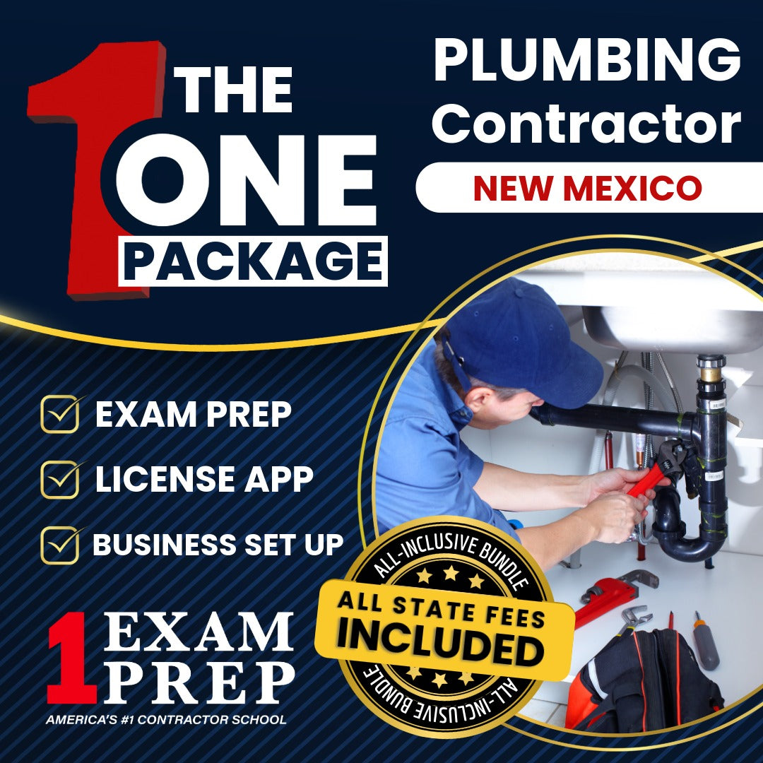 New Mexico Plumbing Contractor (MM-1) Ultimate Exam Prep Rental Package