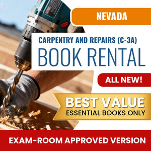 Nevada Carpentry And Repairs Contractor (C-3A) - Books & Course Rental - Exam Room Approved