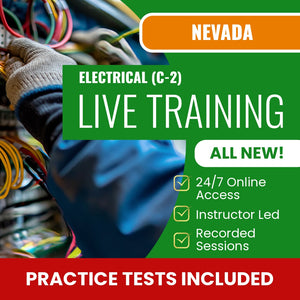 Nevada Electrical Contractor (C-2) Exam Prep - Live Virtual + Self Study Training