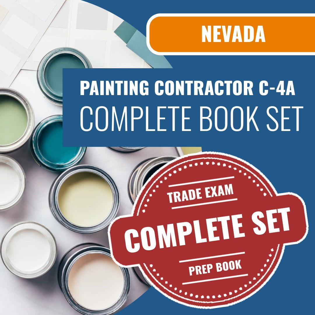 Nevada C-4A painting contractor exam book package
