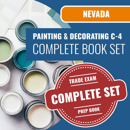 Nevada C-4 painting and decorating contractor exam book package
