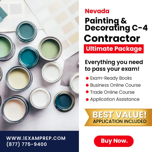 Nevada Painting and Decorating Contractor (C-4) Ultimate Exam Prep Rental