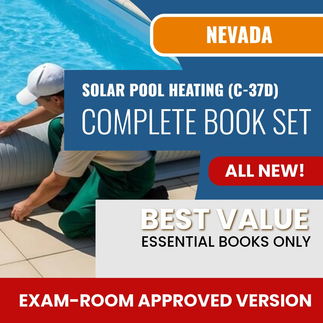 Nevada Solar Pool Heating Contractor (C-37D) Books Allowed into Exam Package