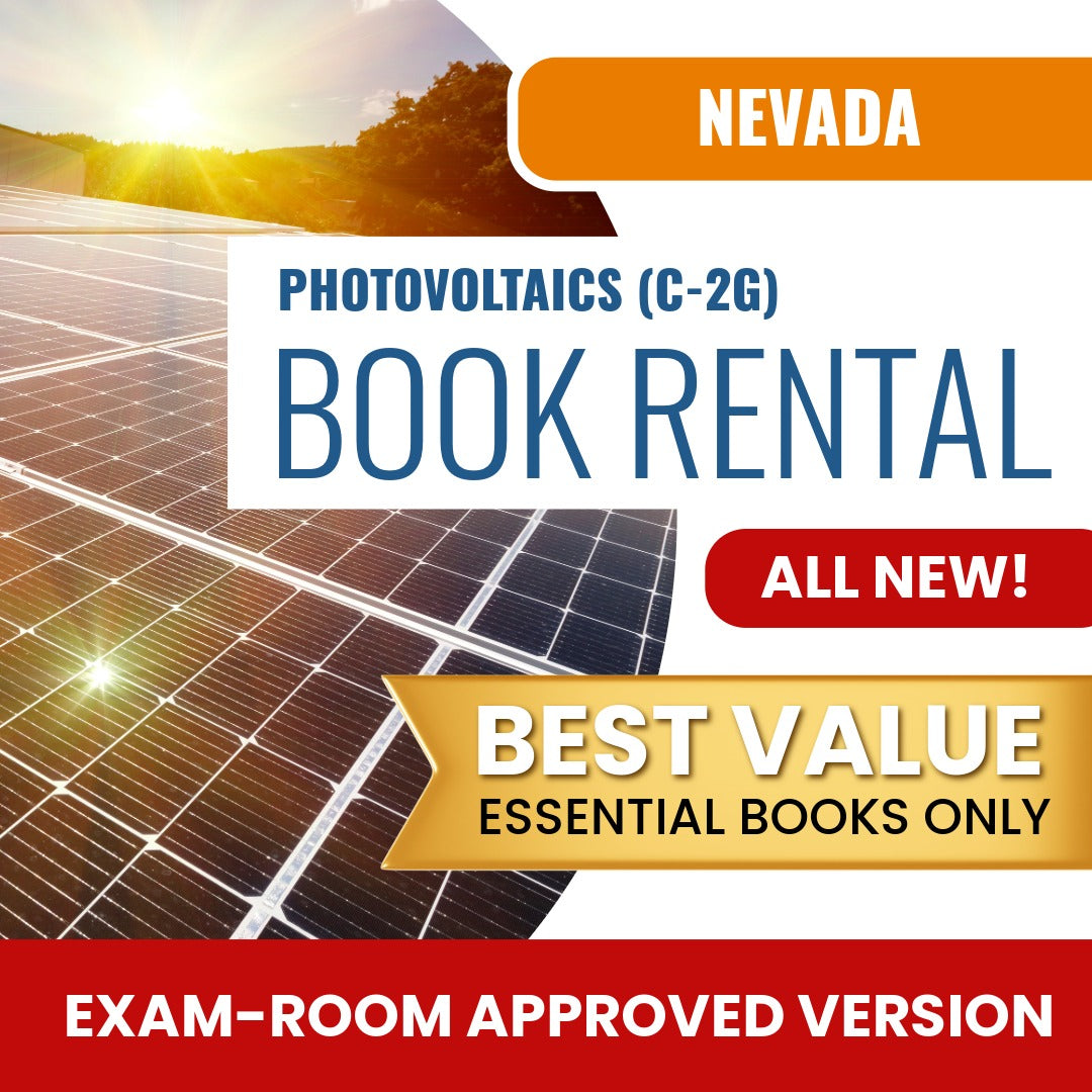 Nevada Photovoltaics Contractor (C-2G) - Books & Course Rental - Exam Room Approved