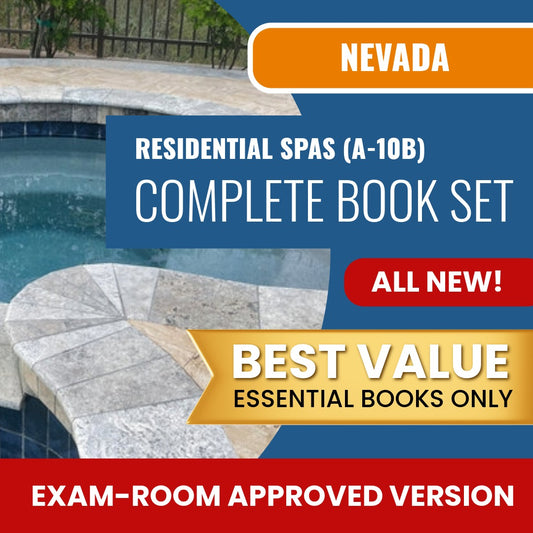Nevada Residential Spas Contractor (A-10B) Books Allowed into Exam Package
