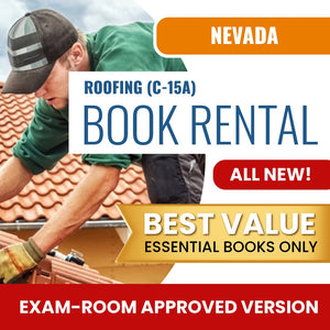 Nevada Roofing Contractor (C-15A) Books & Course Rental - Exam Room Approved