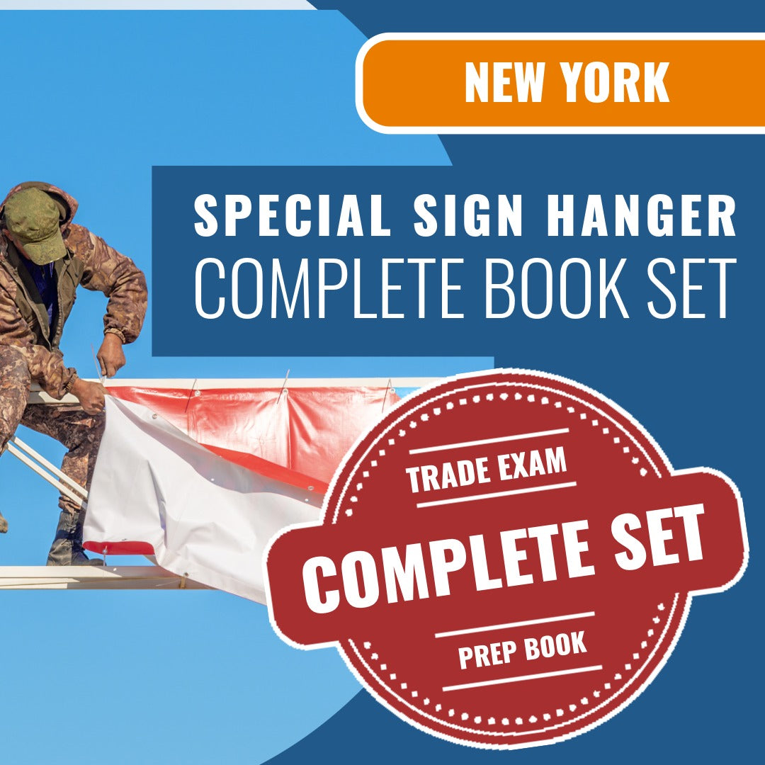 New York Special Sign Hanger Exam Book Package