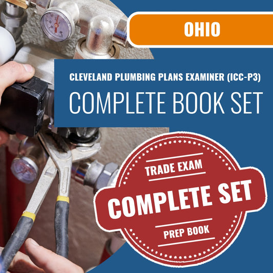 Cleveland Ohio Plumbing Plans Examiner (ICC - P3) Exam Book Package