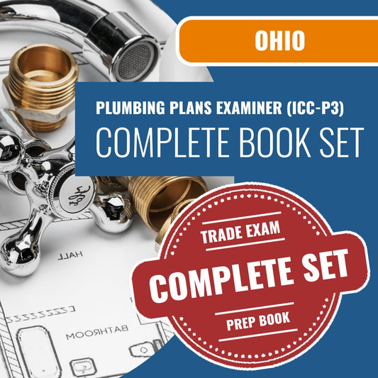 Ohio Plumbing Plans Examiner (ICC - P3) Exam Book Package