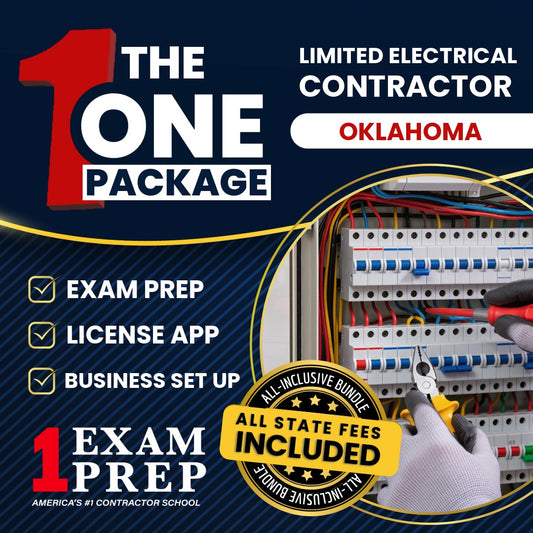The 1 Package: All-Inclusive Oklahoma Limited Electrical Contractor Exam, Licensing & Business Setup Solution