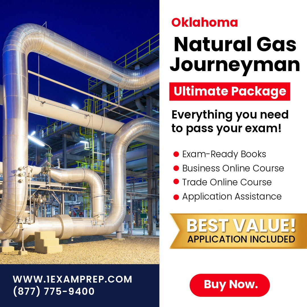 Oklahoma Natural Gas Journeyman Ultimate Exam Prep Rental Package