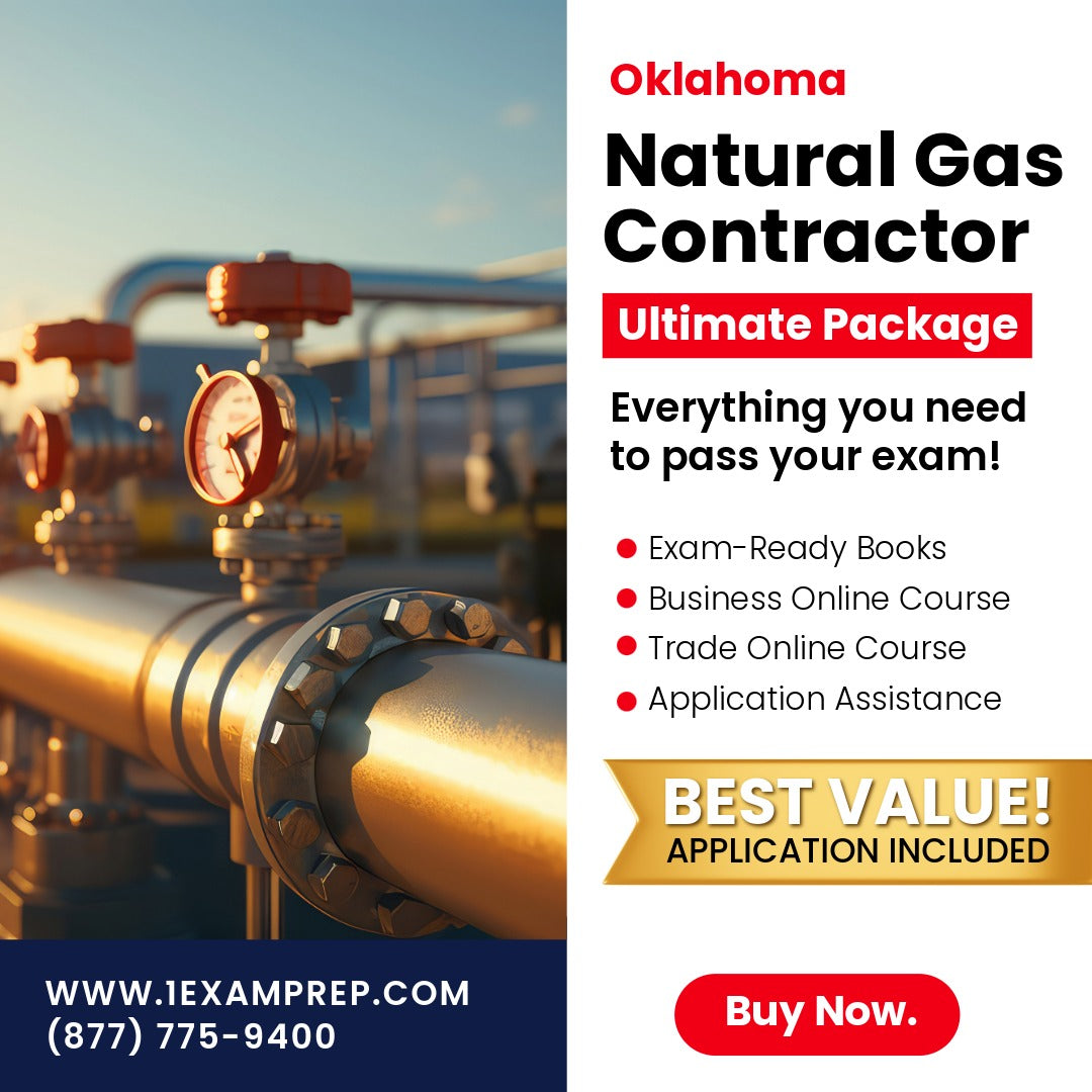 Oklahoma Natural Gas Contractor Ultimate Exam Prep Rental Package