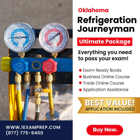 Oklahoma Refrigeration Journeyman Ultimate Exam Prep Rental Package