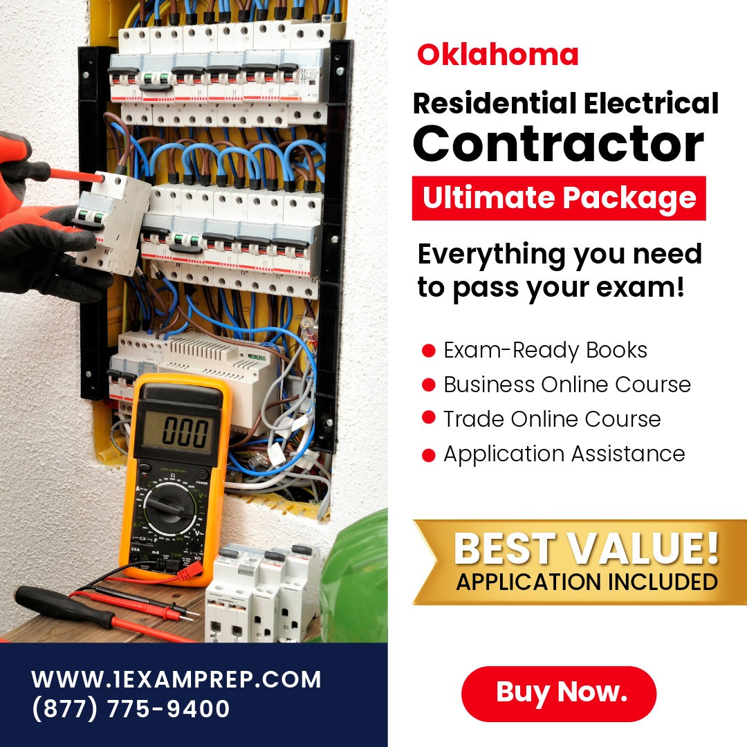 Oklahoma Residential Electrical Contractor Ultimate Exam Prep Rental Package
