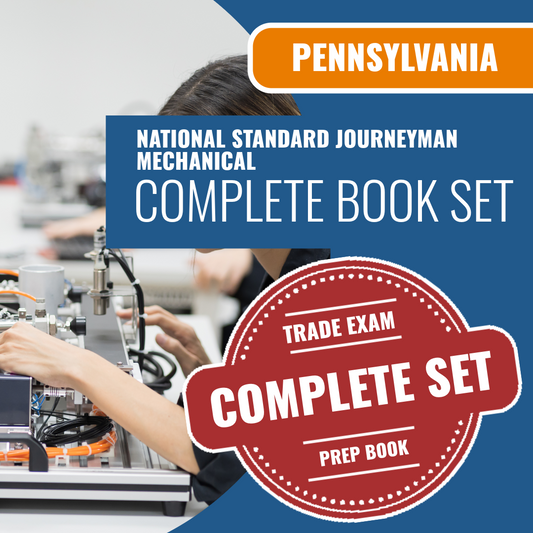 Pittsburgh Pennsylvania Reading National Standard Journeyman Mechanical (ICC - F31-N) Exam Book Package