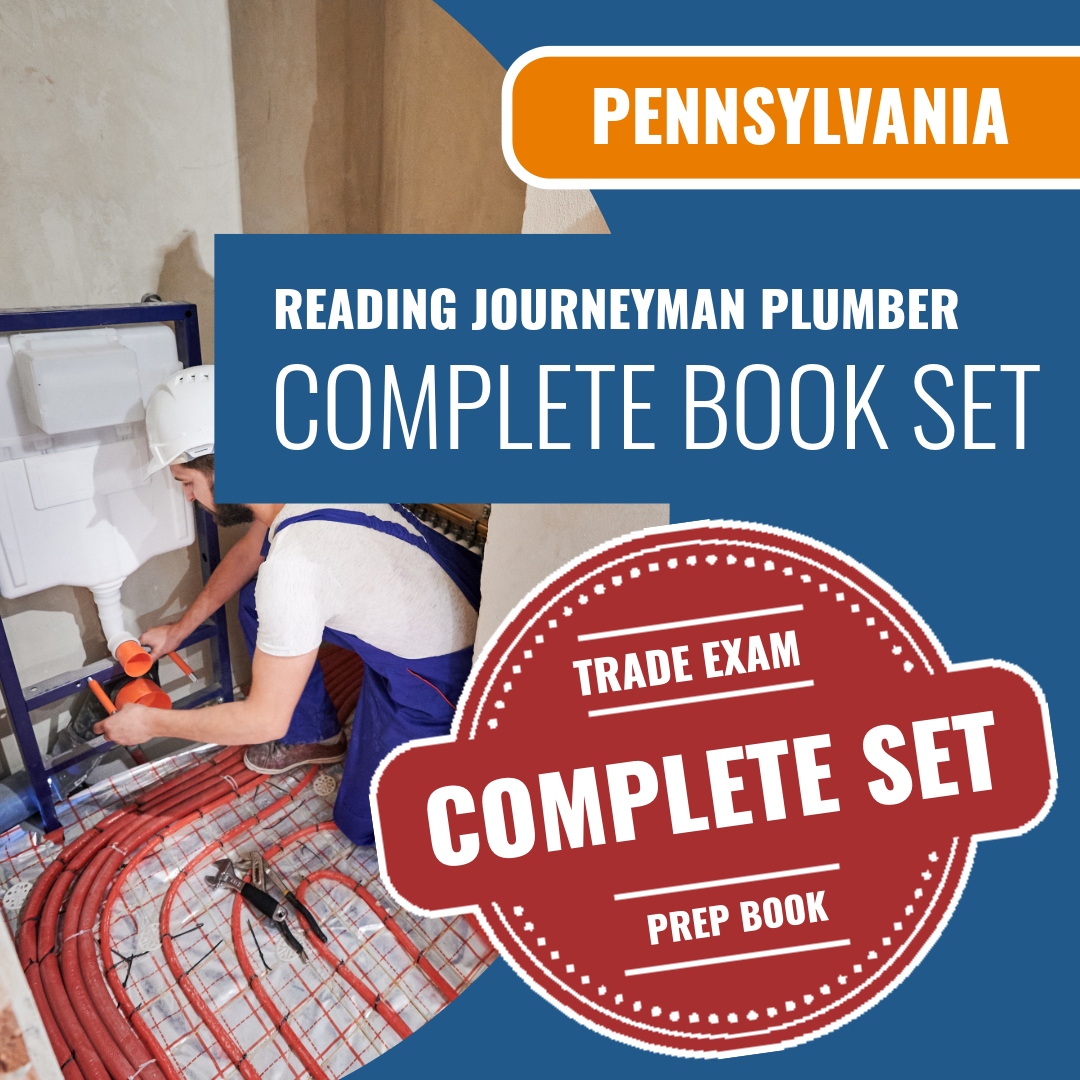 Pittsburgh Pennsylvania Reading Journeyman Plumber (ICC - G25-N) Exam Book Package