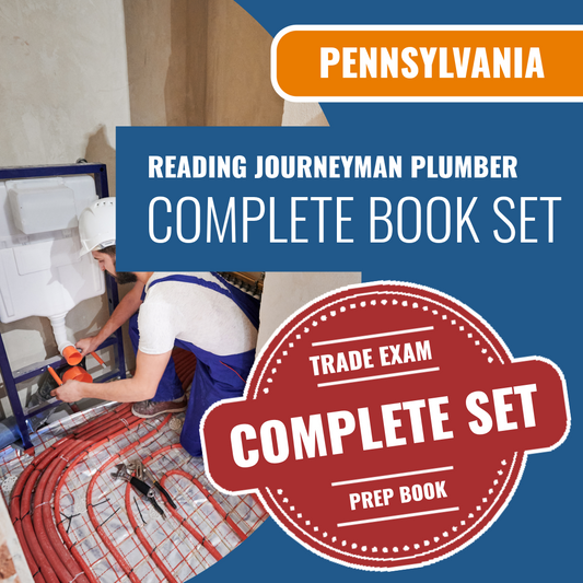 Pittsburgh Pennsylvania Reading Journeyman Plumber (ICC - G25-N) Exam Book Package