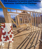 Alabama Carpentry and Framing Contractor Book Package - Highlighted and Tabbed