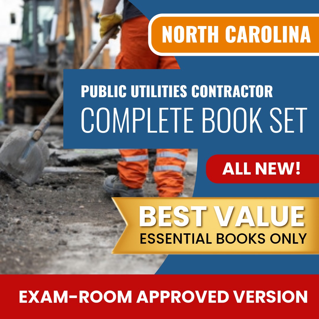 North Carolina Public Utilities Contractor Books Allowed into Exam Package