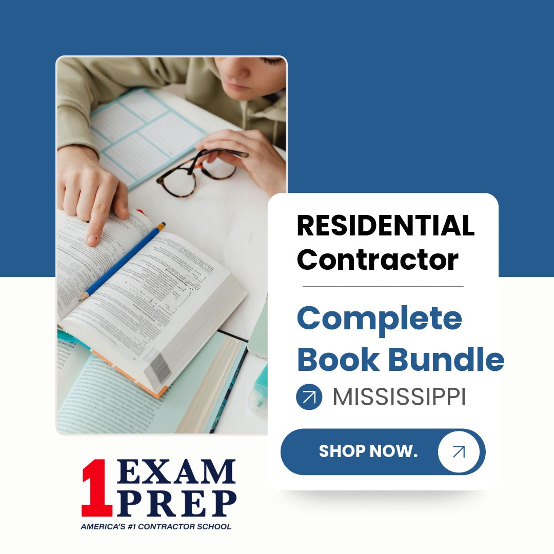 Mississippi Residential Contractor Exam Complete Book Bundle