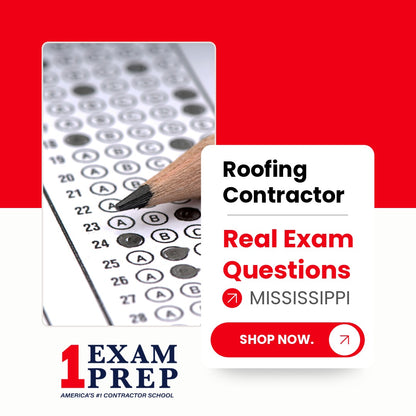 Mississippi Roofing Contractor Exam Real Exam Questions