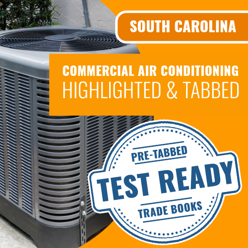 South Carolina Commercial Air Conditioning Contractor Exam Complete Highlighted & Tabbed Book Package