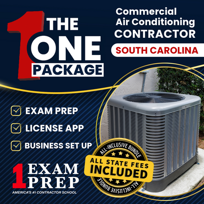 The 1 Package: All-Inclusive South Carolina Commercial Air Conditioning Contractor Exam, Licensing & Business Setup Solution