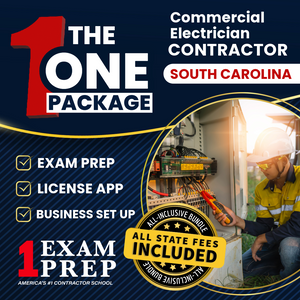 The 1 Package: All-Inclusive South Carolina Commercial Electrician Contractor Exam, Licensing & Business Setup Solution