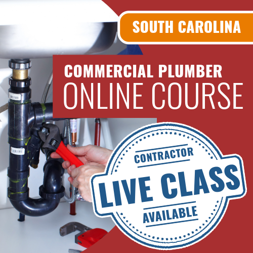 Plomero comercial de Carolina del Sur - Curso de preparación para exámenes en línea