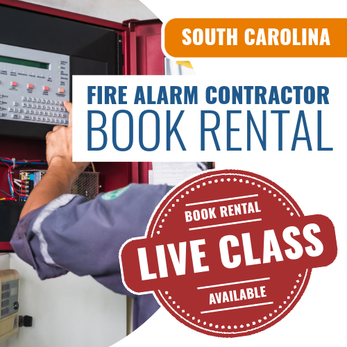 South Carolina Fire Alarm Contractor - Books & Courses Rental Package