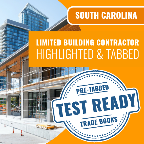 Paquete de libros para contratistas de construcción de South Carolina Limited Prepestañados y resaltados