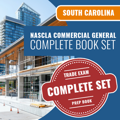 South Carolina NASCLA Examination for Commercial General Building Contractors - Complete Book Set