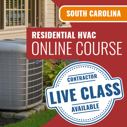 Contratista residencial de HVAC de Carolina del Sur: curso de preparación para exámenes en línea 