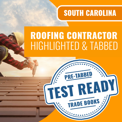 South Carolina Roofing Book Package - Highlighted and Tabbed