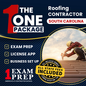 The 1 Package: All-Inclusive South Carolina Roofing Contractor Exam, Licensing & Business Setup Solution