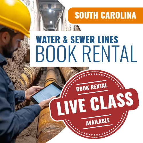 South Carolina Water & Sewer Lines Contractor - Books & Courses Rental Package