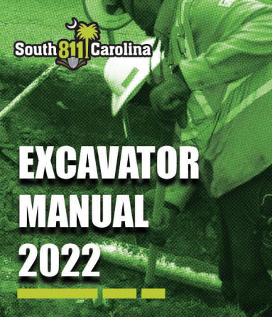 Manual de excavadora 811 de Carolina del Sur, 2019 