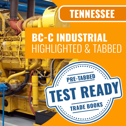 Tennessee BC-C Industrial Contractor Exam Complete Highlighted & Tabbed Book Package