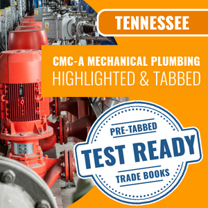 Tennessee CMC-A Mechanical Plumbing Contractor Exam Complete Highlighted & Tabbed Book Package (Prov)