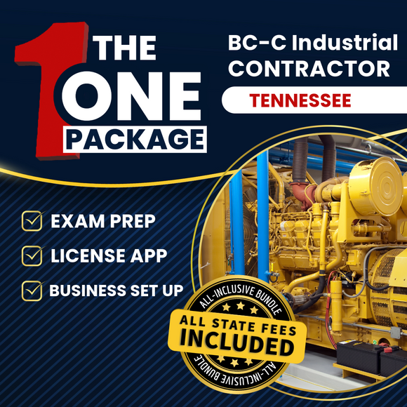 The 1 Package: All-Inclusive Tennessee BC-C Industrial Contractor Exam, Licensing & Business Setup Solution