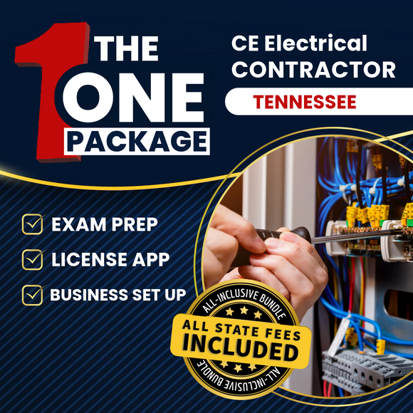 The 1 Package: All-Inclusive Tennessee CE Electrical Contractor Exam, Licensing & Business Setup Solution