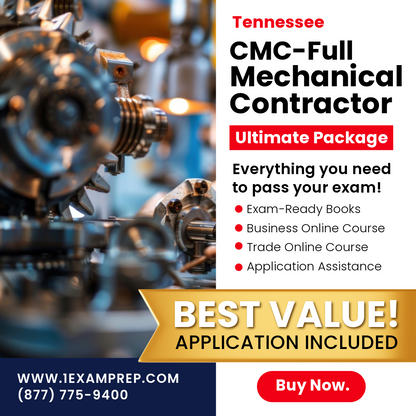 TENNESSEE CMC-FULL MECHANICAL ULTIMATE EXAM PREP RENTAL PACKAGE