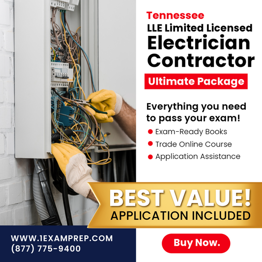 TENNESSEE LLE LIMITED LICENSED ELECTRICIAN ULTIMATE EXAM PREP RENTAL PACKAGE