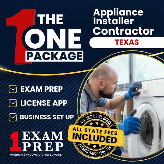 The 1 Package: All-Inclusive Texas Residential Appliance Installer Exam, Licensing & Business Setup Solution