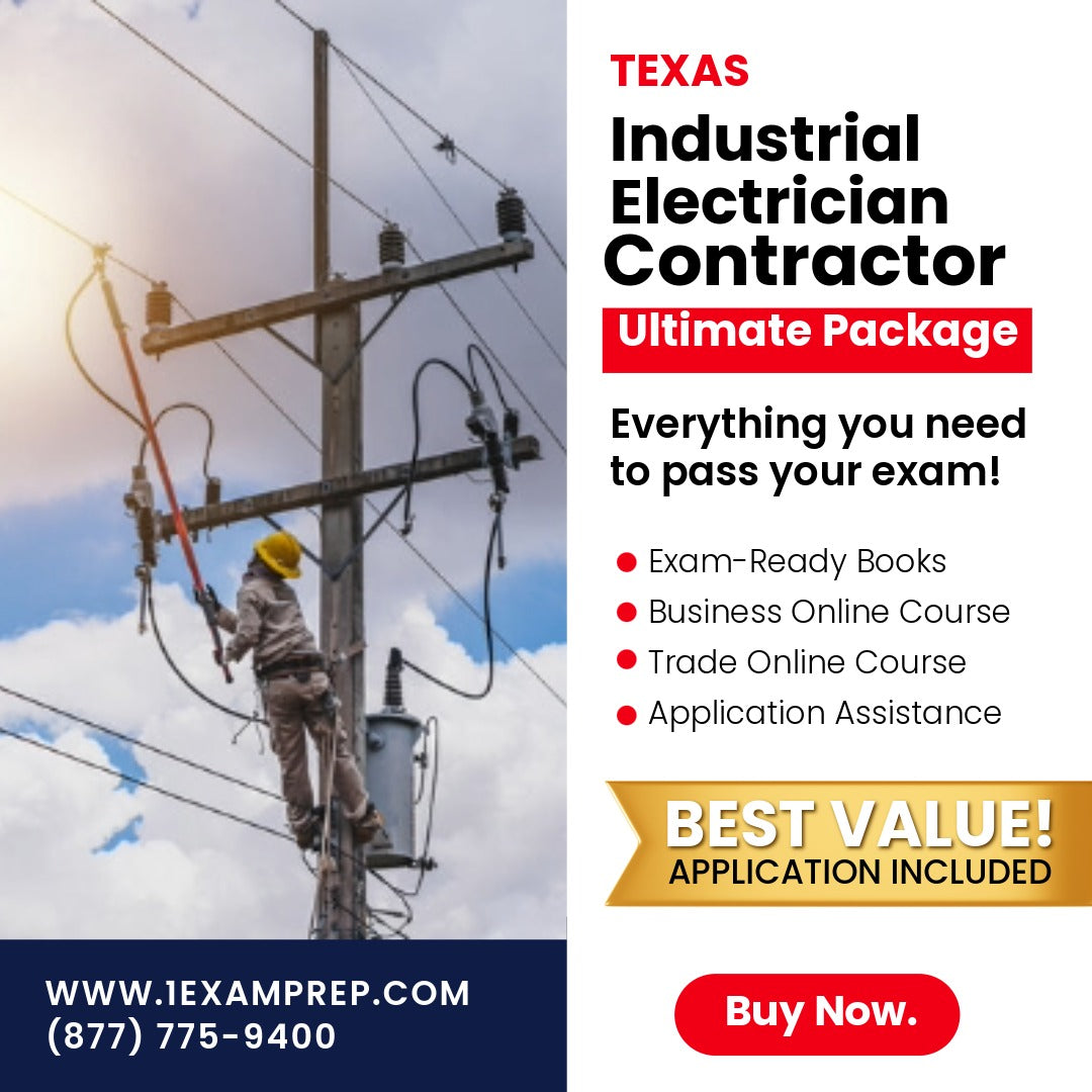 Texas Journeyman Industrial Electrician Ultimate Exam Prep Rental Package