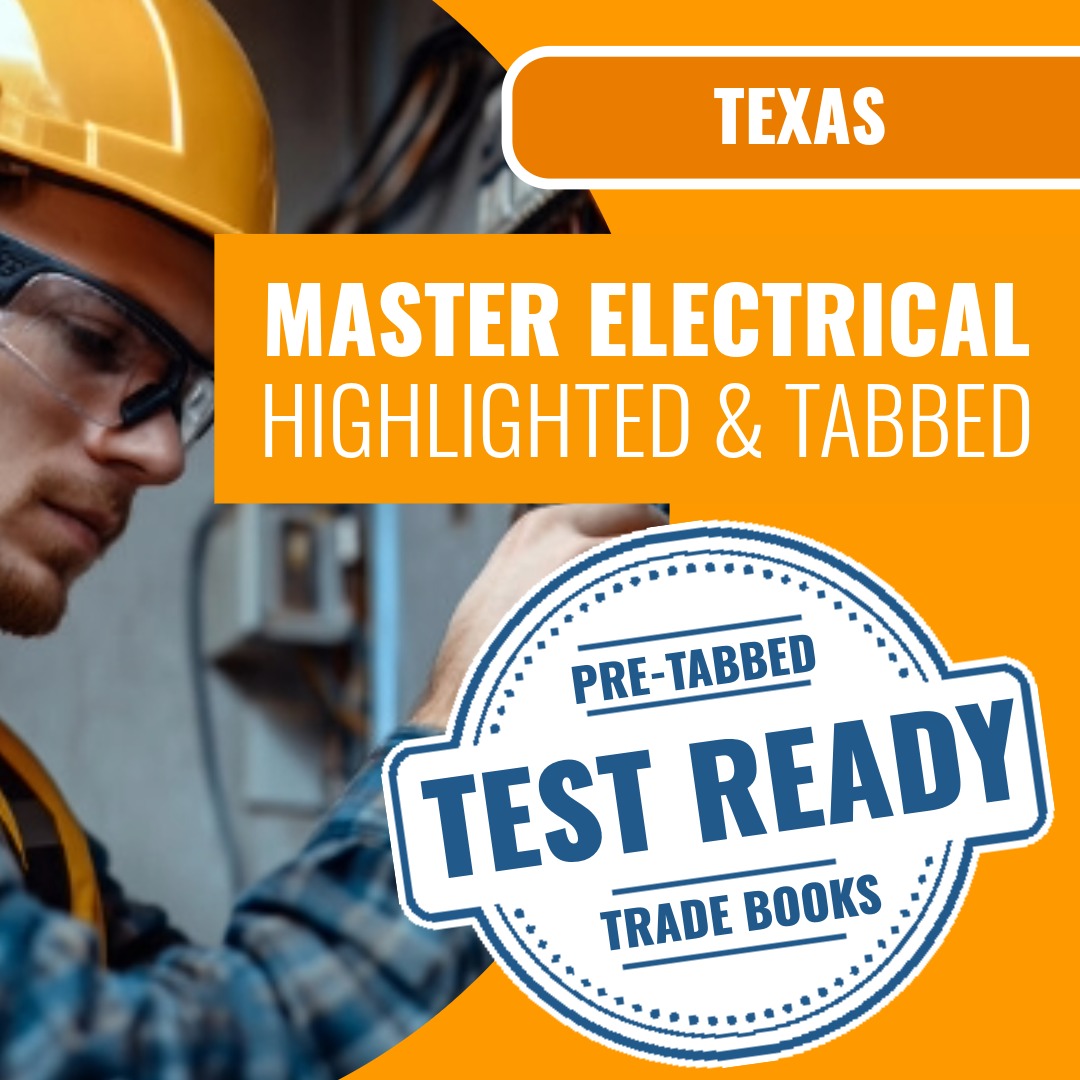 Texas Master Electrical Contractor - Highlighted and Tabbed Book Package