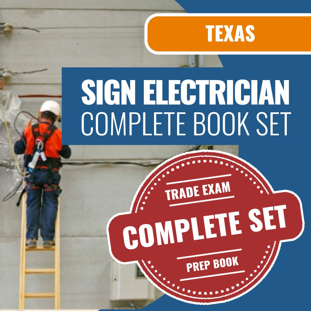 Texas Journeyman Sign Electrician Book Package