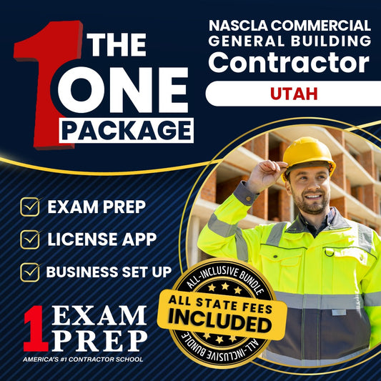 The 1 Package: All-Inclusive Utah NASCLA Commercial General Building Contractor Licensing & Business Setup