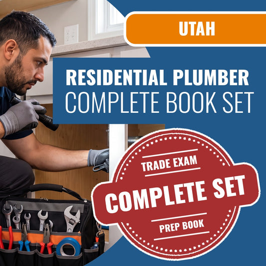 Utah Residential Plumber Written Exam Book Package