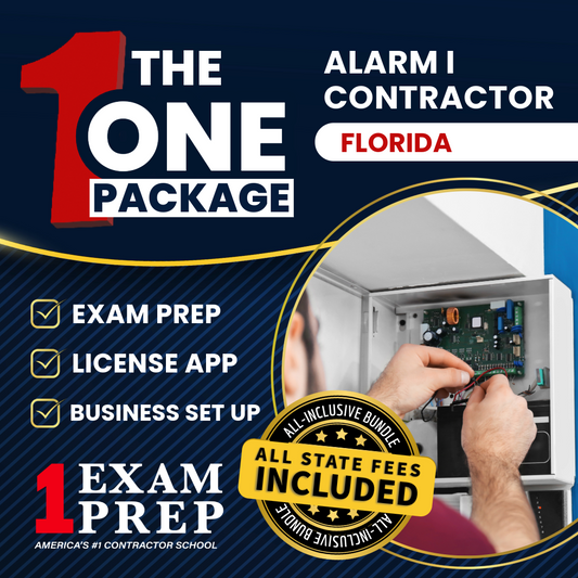 The 1 Package: All-Inclusive Florida Alarm Systems 1 Contractor Exam, Licensing & Business Setup Solution